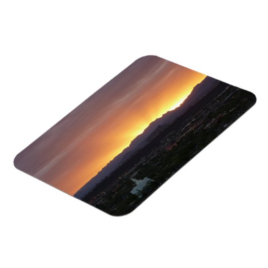 Sunrise over het landschap St. George Utah Magneet (Linkerzijde)