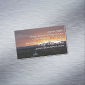 Sunrise over het landschap St. George Utah Magnetisch Visitekaartje (Voorbeeld)