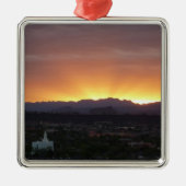 Sunrise over het landschap St. George Utah Metalen Ornament (Voorkant)