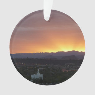 Sunrise over het landschap St. George Utah Ornament