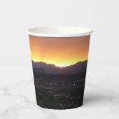 Sunrise over het landschap St. George Utah Papieren Bekers (Achterkant)