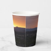 Sunrise over het landschap St. George Utah Papieren Bekers (Rechts)