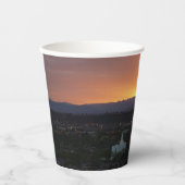 Sunrise over het landschap St. George Utah Papieren Bekers (Voorkant)