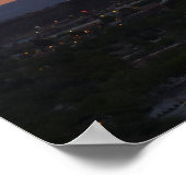 Sunrise over het landschap St. George Utah Poster (Hoek)