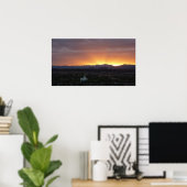 Sunrise over het landschap St. George Utah Poster (Thuiskantoor)