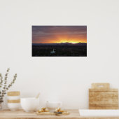 Sunrise over het landschap St. George Utah Poster (Keuken)
