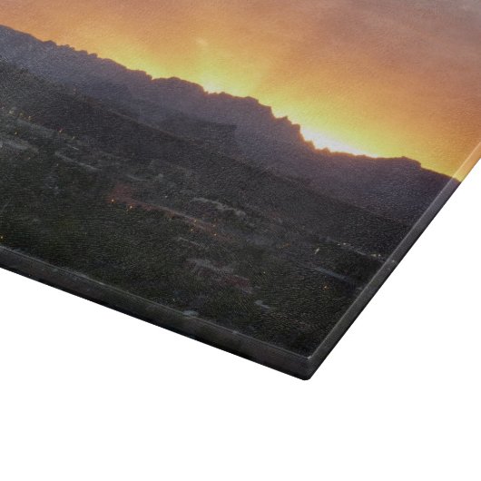 Sunrise over het landschap St. George Utah Snijplank (Hoek)