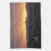 Sunrise over het landschap St. George Utah Theedoek (Verticaal)