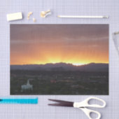 Sunrise over het landschap St. George Utah Tissuepapier (Craft)