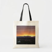 Sunrise over het landschap St. George Utah Tote Bag (Voorkant)