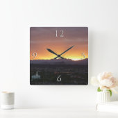 Sunrise over het landschap St. George Utah Vierkante Klok (Huis)