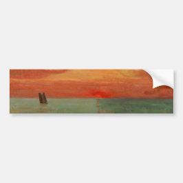 Sunrise over het oostelijk Zee (Aziatische kunst)  Bumpersticker