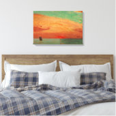 Sunrise over het oostelijk Zee (Aziatische kunst) Canvas Afdruk (Insitu (Slaapkamer))