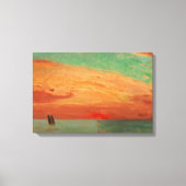 Sunrise over het oostelijk Zee (Aziatische kunst)  Canvas Afdruk (Voorkant)