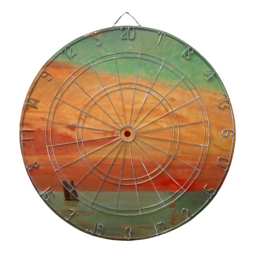 Sunrise over het oostelijk Zee (Aziatische kunst) Dartbord (Voorkant)