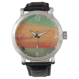 Sunrise over het oostelijk Zee (Aziatische kunst)  Horloge