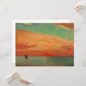 Sunrise over het oostelijk Zee (Aziatische kunst) Kaart (Voorkant / Achterkant in situ)