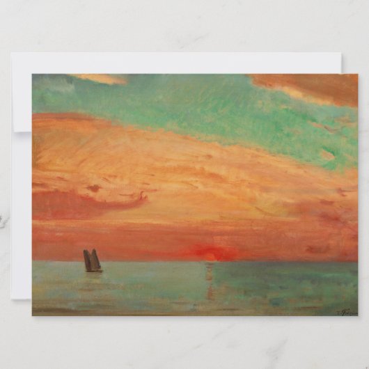 Sunrise over het oostelijk Zee (Aziatische kunst) Kaart (Voorkant)