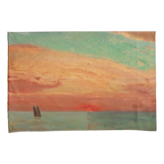 Sunrise over het oostelijk Zee (Aziatische kunst) Kussensloop (Voorkant-Rechts)