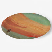 Sunrise over het oostelijk Zee (Aziatische kunst)  Papieren Bordje (Gekanteld)