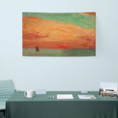 Sunrise over het oostelijk Zee (Aziatische kunst)  Spandoek (Beurs)