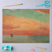 Sunrise over het oostelijk Zee (Aziatische kunst) Tissuepapier (Craft)