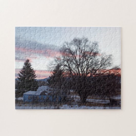 Sunrise over het Ranch House Legpuzzel (Horizontaal)
