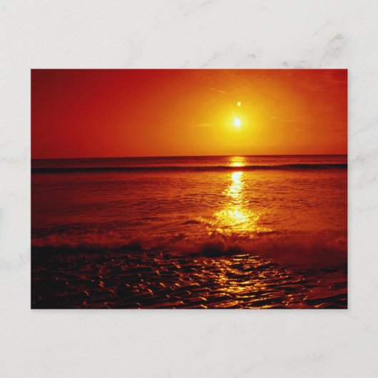 Sunrise over het zee, Filey, North Yorkshire, Engl Briefkaart (Voorkant)