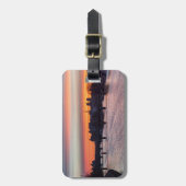 Sunrise over Ile de la Cite en Notre Dame - Parijs Bagagelabel (Voorkant verticaal)