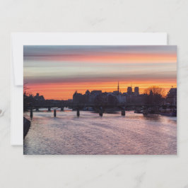 Sunrise over Ile de la Cite en Notre Dame - Parijs Kaart