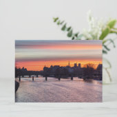 Sunrise over Ile de la Cite en Notre Dame - Parijs Kaart (Staand voorkant)
