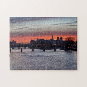 Sunrise over Ile de la Cite en Notre Dame - Parijs Legpuzzel