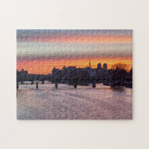 Sunrise over Ile de la Cite en Notre Dame - Parijs Legpuzzel