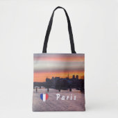 Sunrise over Ile de la Cite en Notre Dame - Parijs Tote Bag (Voorkant)