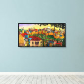 Sunrise over Jerusalem door Jonathan Kis-Lev Canvas Afdruk (Insitu (Houten vloer))