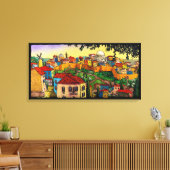 Sunrise over Jerusalem door Jonathan Kis-Lev Canvas Afdruk (Insitu (Woonkamer))