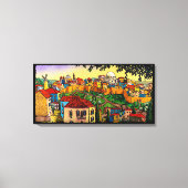 Sunrise over Jerusalem door Jonathan Kis-Lev Canvas Afdruk (Voorkant)