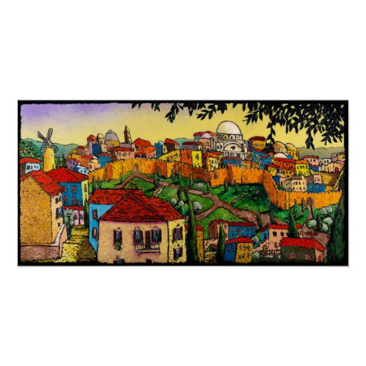 Sunrise Over Jerusalem, Jonathan Kis-Lev Poster (Voorkant)