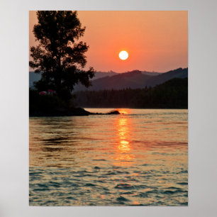 Sunrise Over Katun Poster