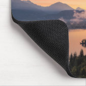Sunrise over Lake Bled mousepad Muismat (Hoek)