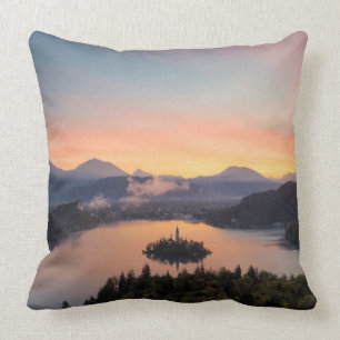 Sunrise over Lake Bled-springkussens Kussen