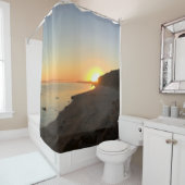 Sunrise Over Long Island Sound Douchegordijn (In situ)