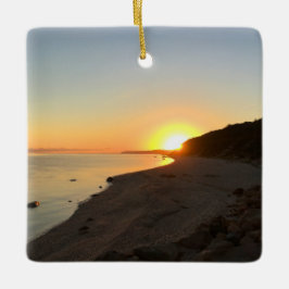 Sunrise Over Long Island Sound Keramisch Ornament