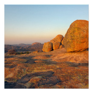 Sunrise over Matobo Hills Perfect Poster