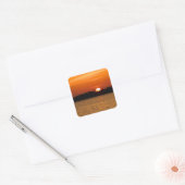 Sunrise Over Perdido Bay Vierkante Sticker (Envelop)