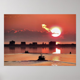 Sunrise over Plymouth MA Poster