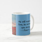 Sunrise over Poppy Field Uplifting Verse JW Koffiemok (Voorkant rechts)