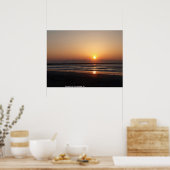 Sunrise over Port Aransas, Tx. Poster (Keuken)