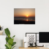 Sunrise over Port Aransas, Tx. Poster (Thuiskantoor)