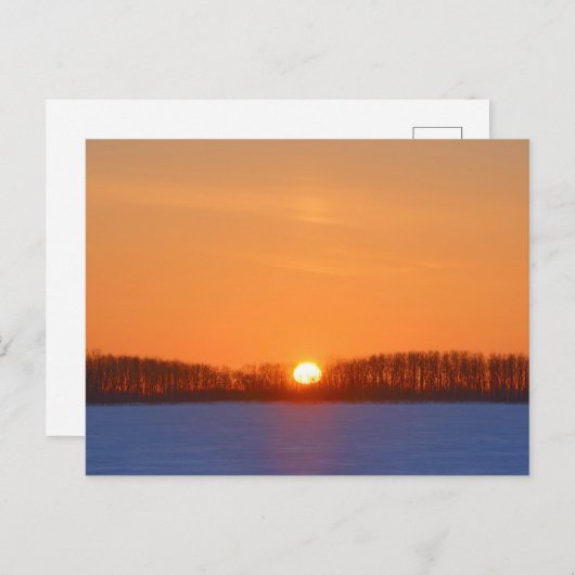 Sunrise Over Prairie | Manitoba, Canada Briefkaart (Voorkant / Achterkant)